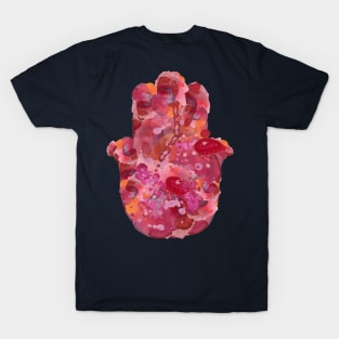 Red Watercolor Hamsa T-Shirt